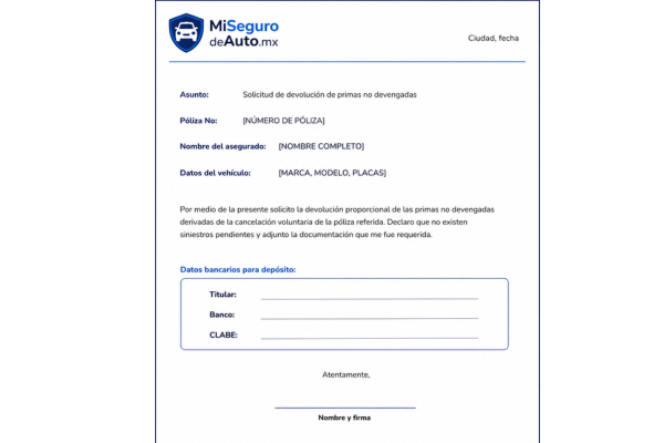 carta para prima no devengada